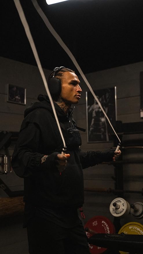 A Jump Rope Made For Boxing, Tangle-Free, 15% Heavier Than A Normal PVC Rope, Boxer Jump Rope, Adjustable, Includes Grip Tapes For More Grip, Skipping Rope for Boxers, Premium Quality