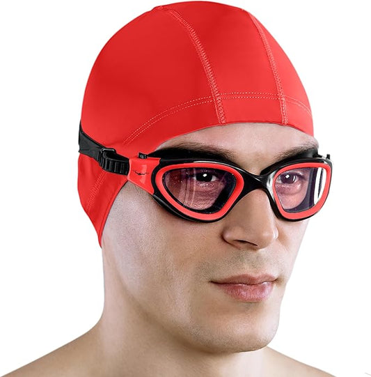 AqtivAqua Swimming Goggles, DX Wide View Swim Goggles for Adult Men Women, Anti Fog No Leaking