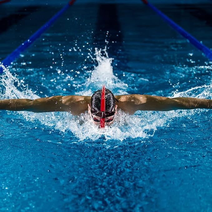 ZIONOR Snorkel Lap Swimming Swimmer Training Diving Snorkeling Comfortable Mouthpiece One-Way Purge Valve for Pool Open Water