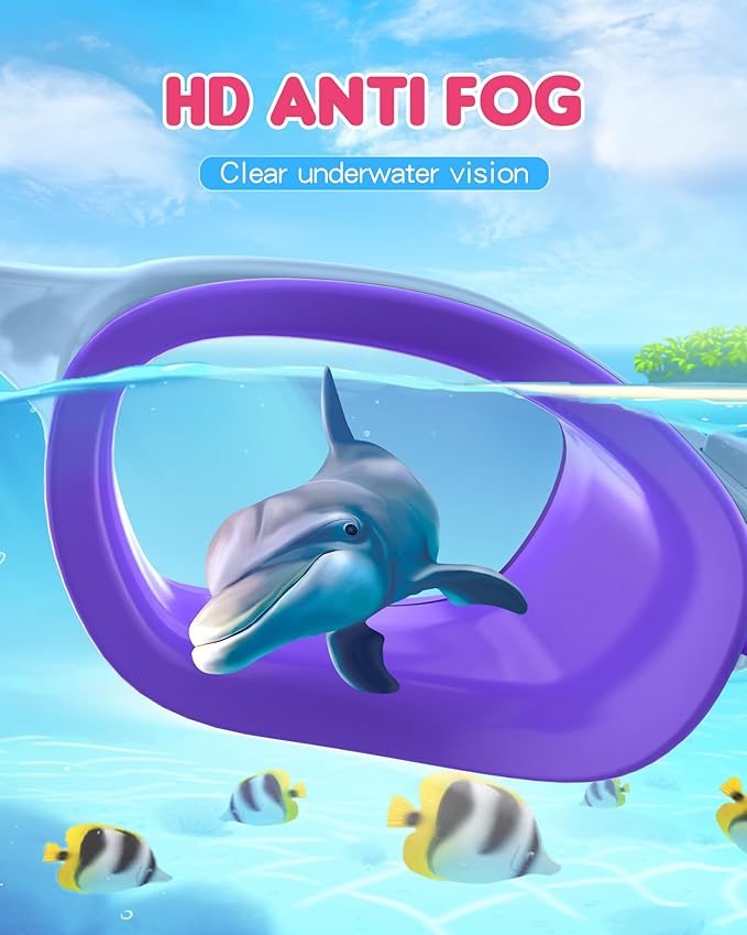 Kids Swim Goggles,Swimming Goggles for Kids 6-14, Anti-Fog UV Protection Pool Glasses for Boys Girls