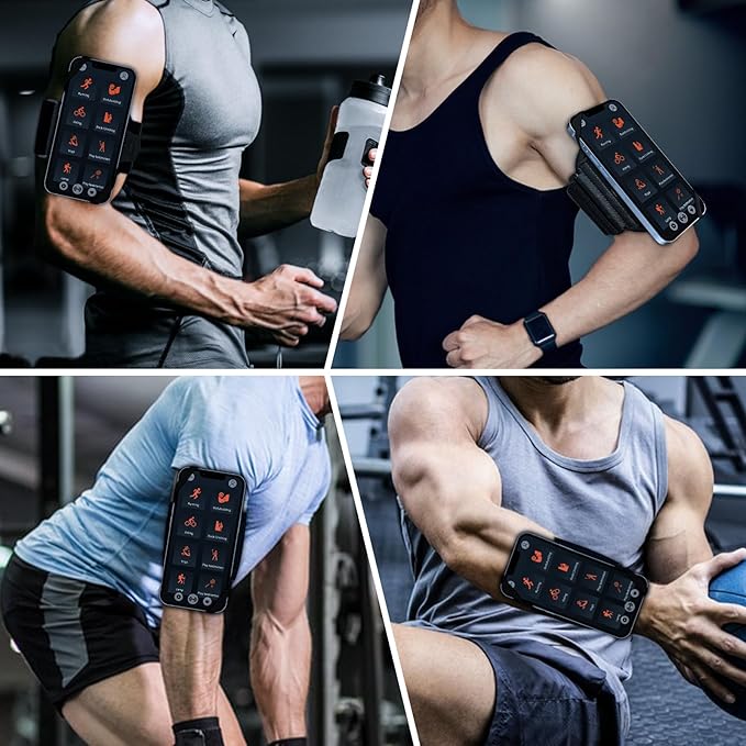 Wristband Phone Holder for Running,Phone Wrist Strap 360° Rotation & Detachable - Compatible with iPhone 16/15/13/XR, for Samsung and More - Fits 4''-6.5'' Phones - for Walking(S)