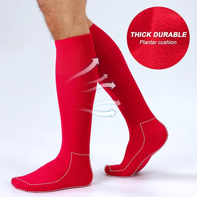 XZQTIVE Soccer Shin Guards with Shin Sleeves and Soccer Socks, Football Shin Pads Set for Kids Youth and Adult