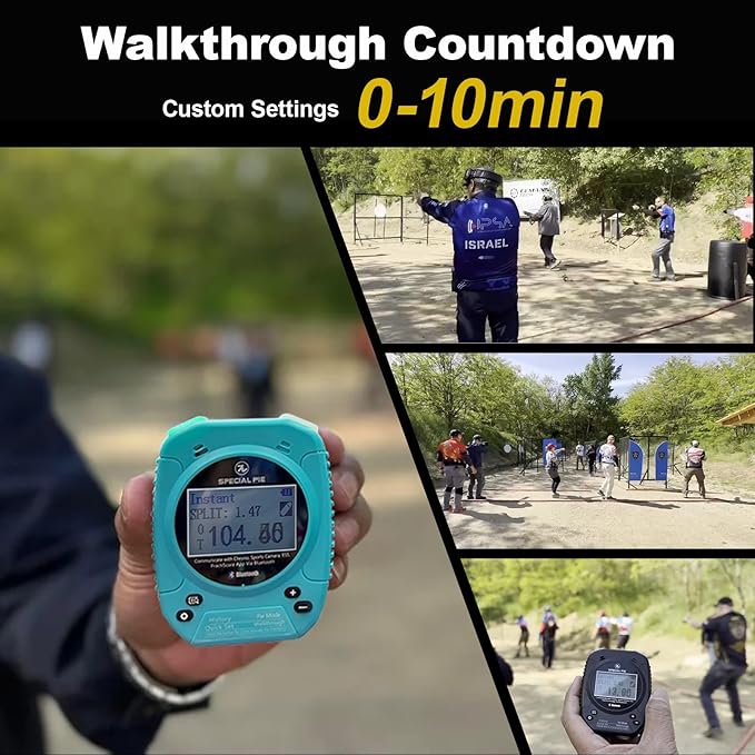 Shot Timer for Shooting Competition - IPSC,USPSA,IDPA,Shot Timer for Training&Dry Fire,Compatible with APP,Camera,Chronograph
