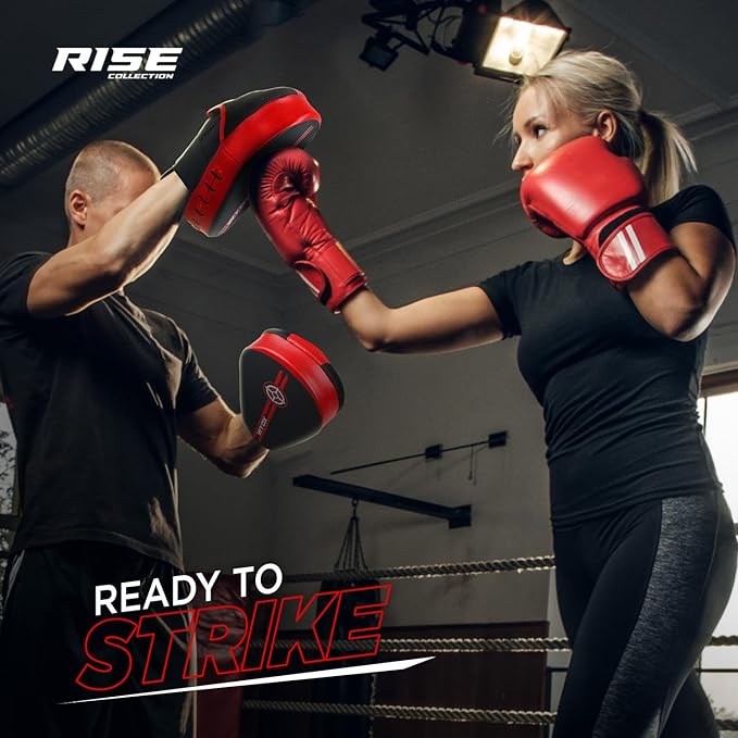 WYOX Curved Boxing Punch Mitts – Boxing Pads Training Set, Punching Mitts for Adults, Kickboxing Pads, Muay Thai Pads, Karate Pads, MMA Training Equipment, Martial Arts Focus Pads