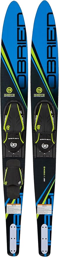 O'Brien Celebrity 68" Combo Waterskis ??Versatile Water Skis for All Skill Levels with Adjustable X-7 Bindings & Durable Construction