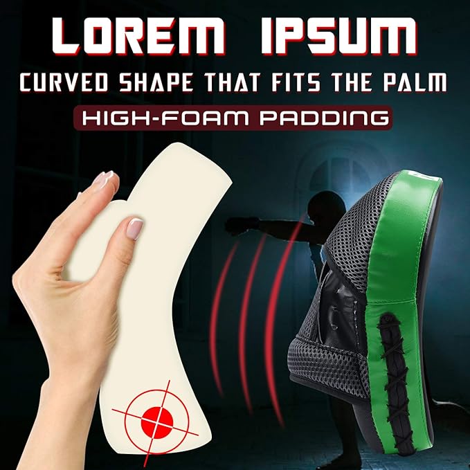 Boxing and MMA Punching Mitts - Hook & Jab Pads, Focus Punch Mitts, Target Focus Pads, and Kick Shield for Muay Thai Training