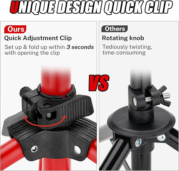 Gonex Baseball Softball Practice Hitting Batting Tripod Stand Rubber Tee Collapsible Portable with Carrying Bag