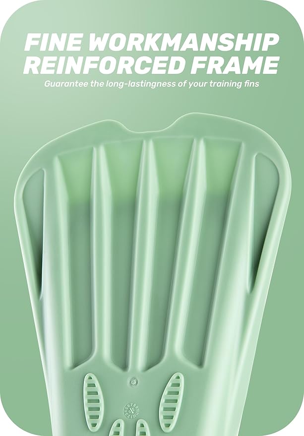 CAPAS Swim Training Fins Comfortable Silicone Lap Swimming Short Blade Floating Flippers with Mesh Bag for Adult Men Women Build Leg Strength