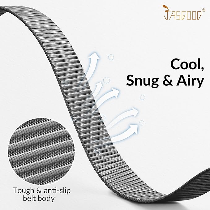 JASGOOD Nylon Canvas Breathable Military Tactical Men Waist Belt With Plastic Buckle