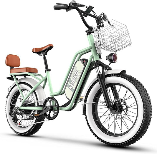 1500W Electric Bike for Adults,48V 20/60Ah Removable Battery Max Range 80Miles & 30MPH Electric Bicycle,20''×4" Fat Tire Ebike,Adult Electric Bicycles for Commute Beach Snow,E-Bike UL Certified
