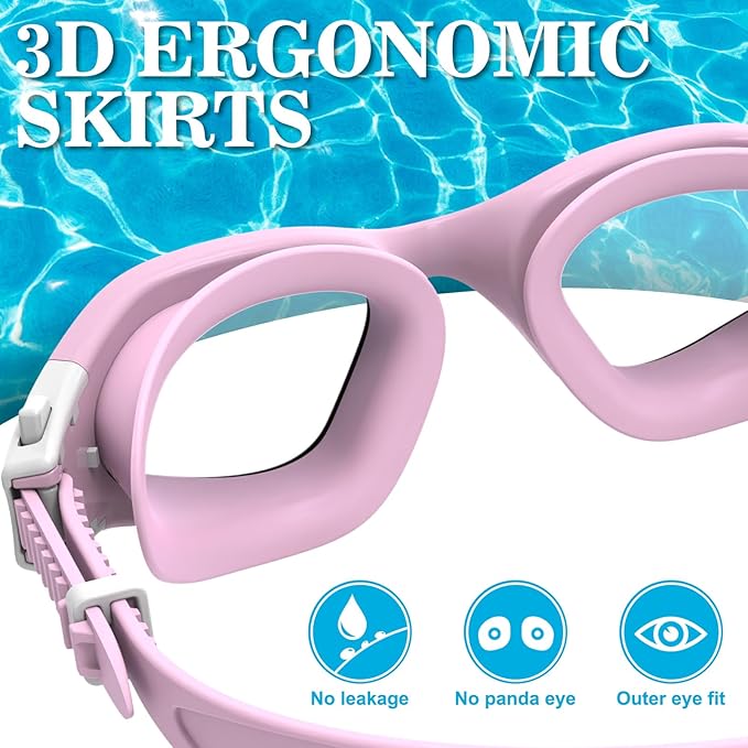 WIN.MAX Polarized Swimming Goggles Swim Pool Goggles Anti Fog Anti UV No Leakage Clear Vision for Men Women Adults Teenagers