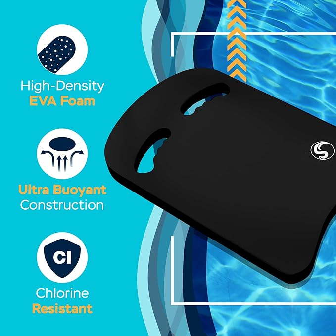 Sunlite Sports Swimming Kickboard - One Size Fits All - A Great Training Aid for Children and Adults