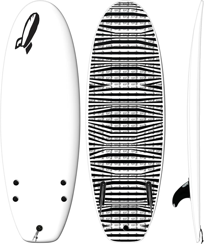 Rock-It 4'10" CHUB Soft Top Surfboard - Kids & Mini, Easy to Paddle & Maneuverable for Beginners