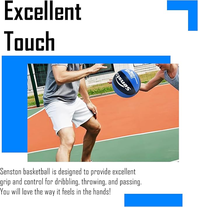 Senston Kids Basketball Balls Size 3/5/7 Basketballs Indoor Outdoor 27.5/29.5 inch Basketball Gifts for Kids/Girls/Boys