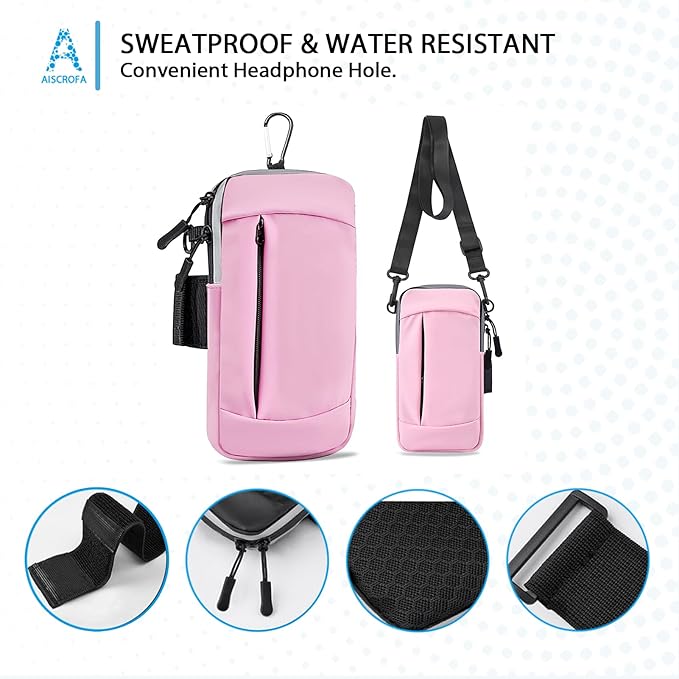 Phone Holder Arm Bands for Running Armband Small Crossbody Bags for Women Kids,iPhone 15 14 13 12 11 Pro Max Xs Xr X 6 7 8 Plus SE Mini Galaxy Ultra Edge S24 S23 Note