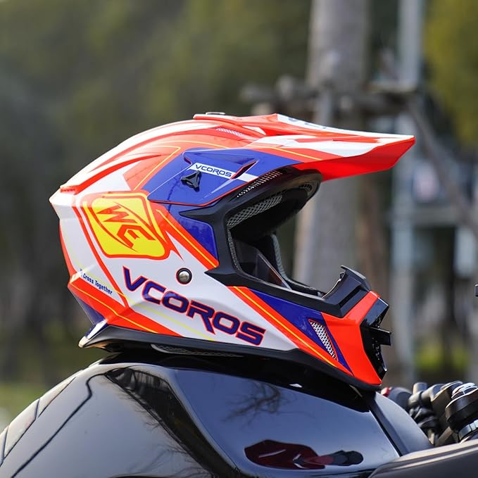 VCOROS H637 Adult Motocross Helmets ATV Dirtbike BMX MX Offroad Adventure UTV Helmets DOT Approved