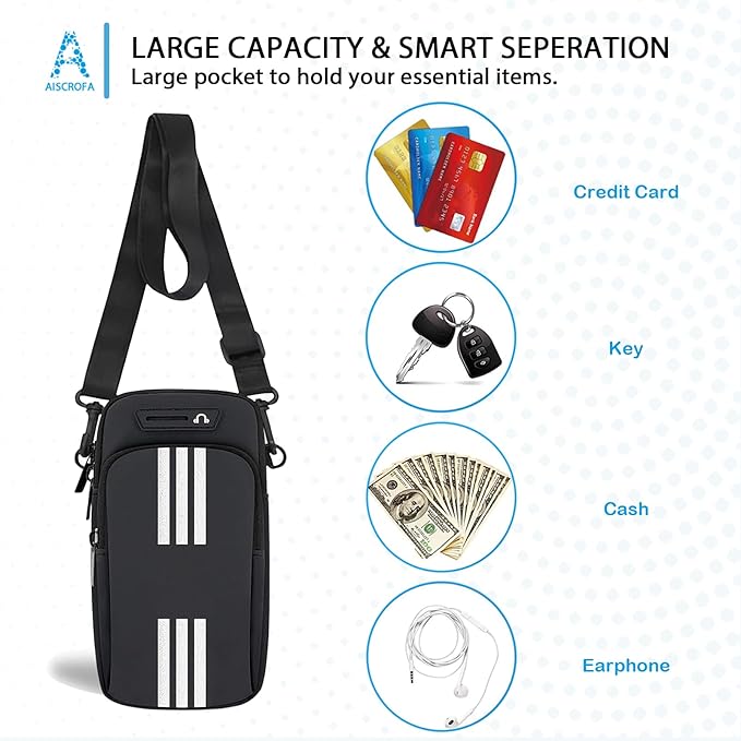 Running Armband, Cell Phone Purse Small Crossbody Bags for Women Men Kids Pouch for iPhone 15/14/13 pro/Plus/xs/xr/xs max, Galaxy S22 Ultra and More