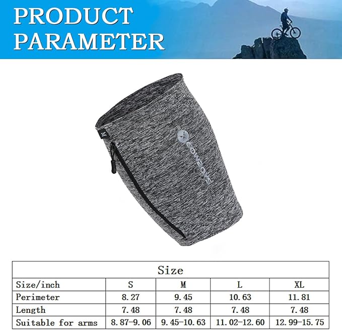 Running Phone Armband for Men Women,Universal Arm Bands for Phones Below 8 Inches,Waterproof Cell Phone Armband for Hiking,Running,Cycling,Climbing(Grey S)