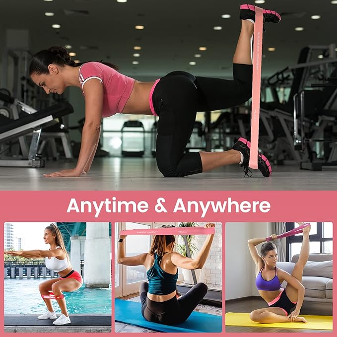 Resistance Bands for Working Out Exercise Loop Bands Workout Bands Set for Men Women Body Stretching, Crossfit Training, Home Workout, Physical Therapy, Booty Legs, Set of 5