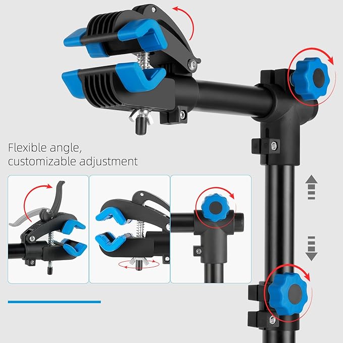 Urban Deco Bike Repair Stand Bench Mount Bike Stand Wall Mounted Bike Work Stand Bicycles Maintenance Rack Bike Clamp for Road Bike,Road Mountain Bike(27 inch)