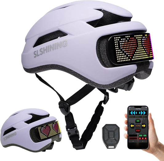 Smart Bike Helmet with Light: Bicycle Helmets for Adult Teens for Mountain & Road Cycling Electric Scooter Skateboard Skating