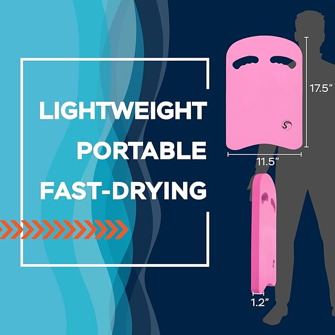 Sunlite Sports Swimming Kickboard - One Size Fits All - A Great Training Aid for Children and Adults