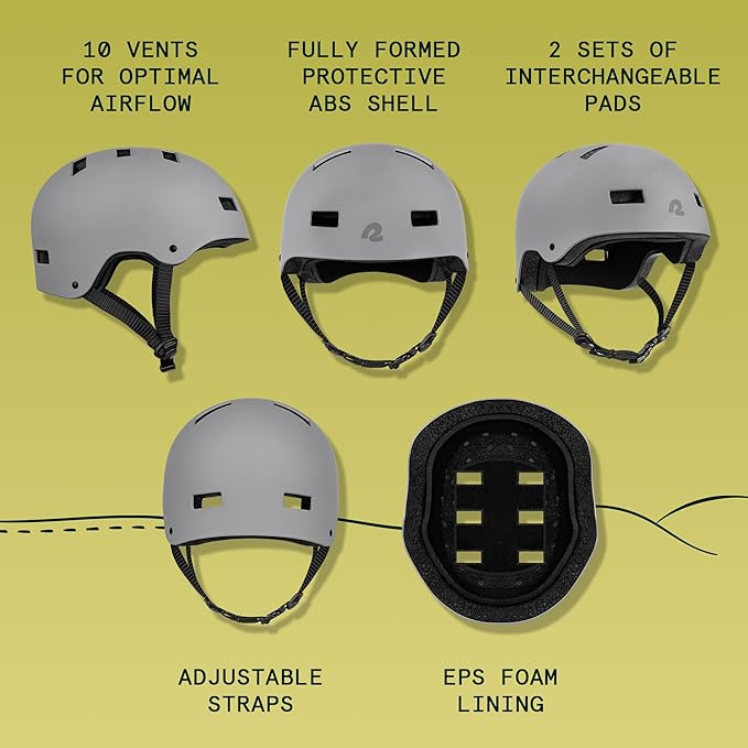 Retrospec Dakota Adult Bike Helmet for Adults - Multi-Sport Protection for BMX, Skating, Scooter, and Skate - Adult Men Skateboard Helmets