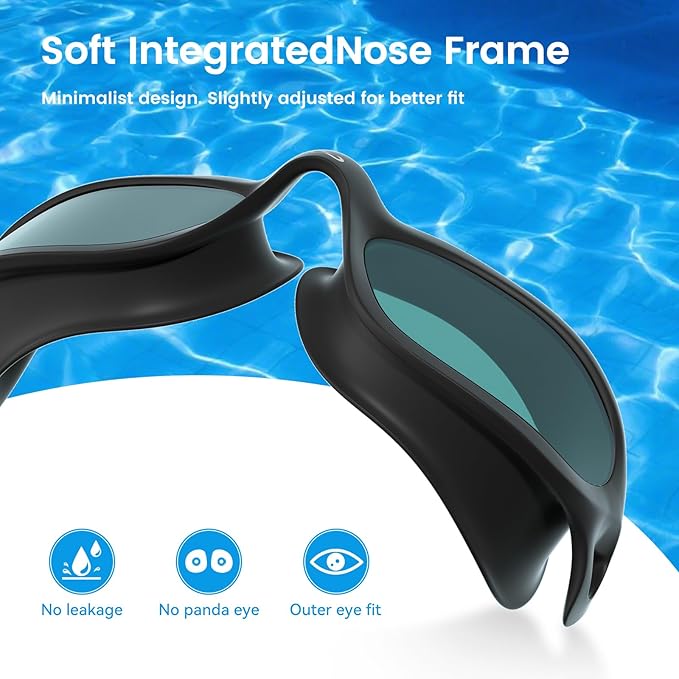 COPOZZ Swim Goggles Adult Women, Swimming Goggles for Women & Men, Anti-Fog No Leaking UV Protection for Adult