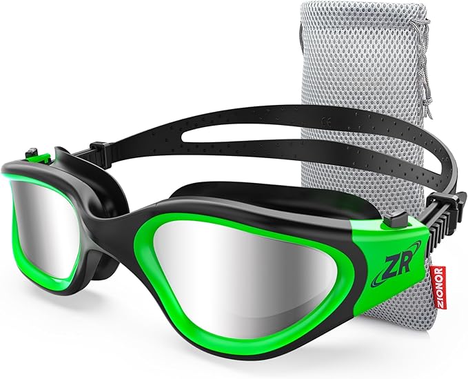 ZIONOR G1 Polarized Swimming Goggles for Unisex Adult Women Anti Fog 100% Anti UV Diving Goggles