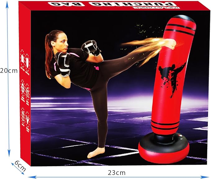 Punching Bag Kid,Boxing Bag for Kids,Inflatable Dummy, Inflatable Punching Bag, De-Stress Boxing Bag for Kids.