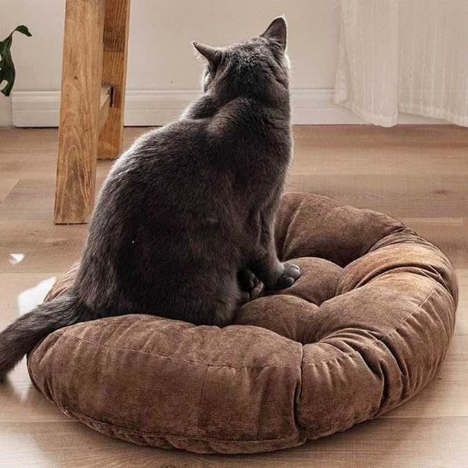 Tiita Indoor/Outdoor Floor Pillows Cushion 22"x22" Round Seat Cushions for Patio Garden, Meditation Cushion for Yoga Living Room Sofa Balcony, Coffee