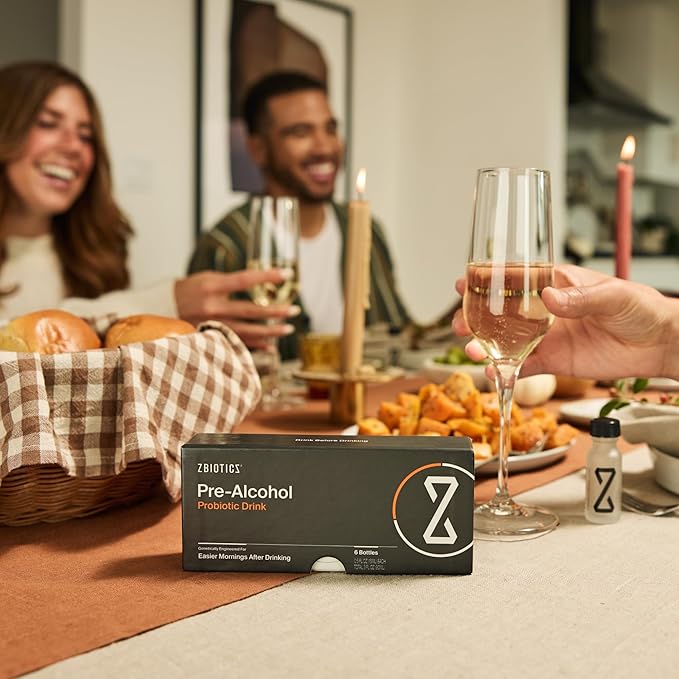 ZBiotics — Feel Better After Drinking, Wake Up Refreshed, Science-Backed, Patented Probiotic for Easier Mornings, Travel-Friendly, 6-Pack of 0.5 Fl Oz Bottles