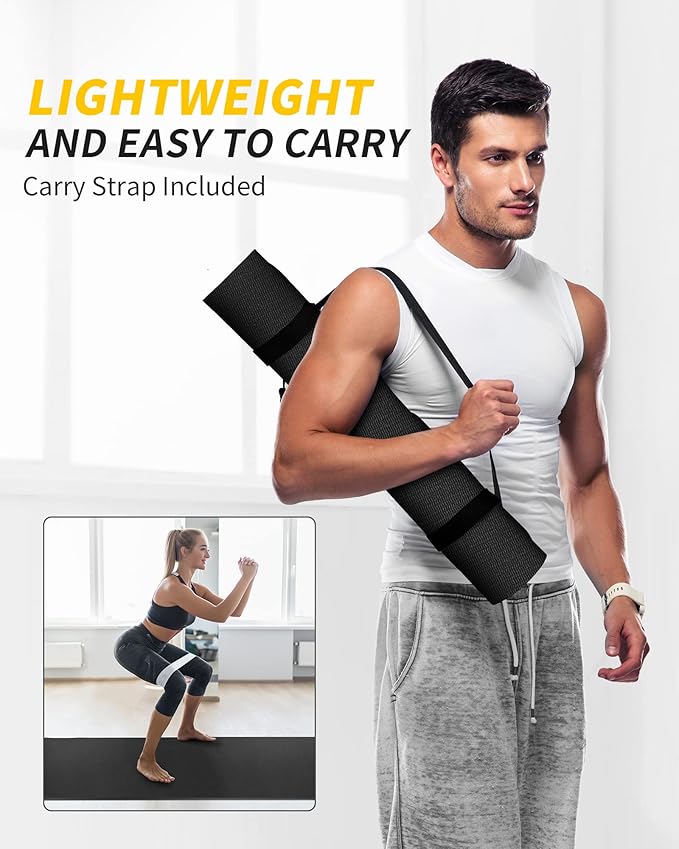 CAMBIVO Yoga Mat for Women and Men, Extra Long and Wide Exercise Mat(72"x48"/84"x30"), Large Non Slip Workout Mat for Yoga, Pilates, Fitness, Barefoot Workouts, Home Gym Studio