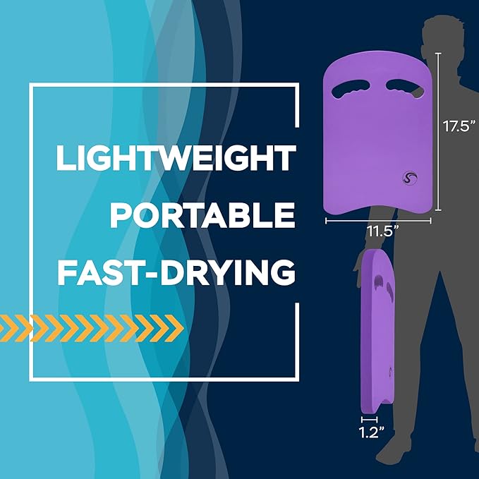 Sunlite Sports Swimming Kickboard - One Size Fits All - A Great Training Aid for Children and Adults