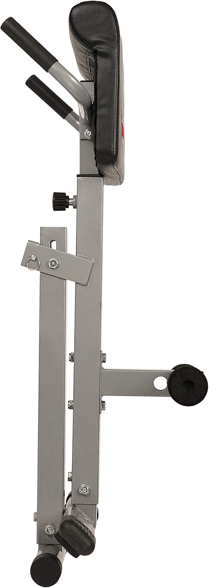 Sunny Health & Fitness Foldable Hyperextension Roman Chair w/Back Extension, Home Gym Sit Up Bench for Glute & Ab Workouts, Optional Adjustment Incline & Multi-Function Heavy-Duty Exercise Equipment