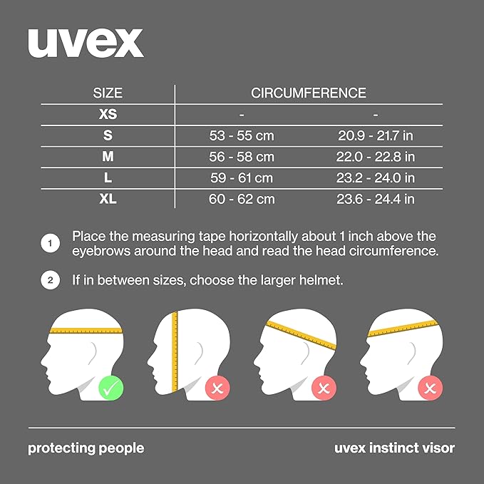 uvex Instinct Visor - Adjustable ski & Snowboard Helmet with Integrated Visor for Women & Men - White-Black Matte - Medium