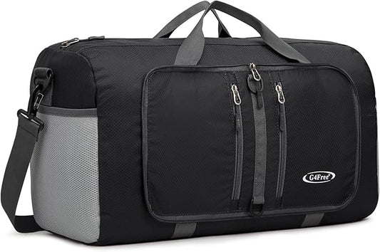 G4Free 40L/65L Foldable Duffel Bag, Water-Repellent Travel Backpack, Lightweight Carry Bag for Overnight Weekender Sports Men Women