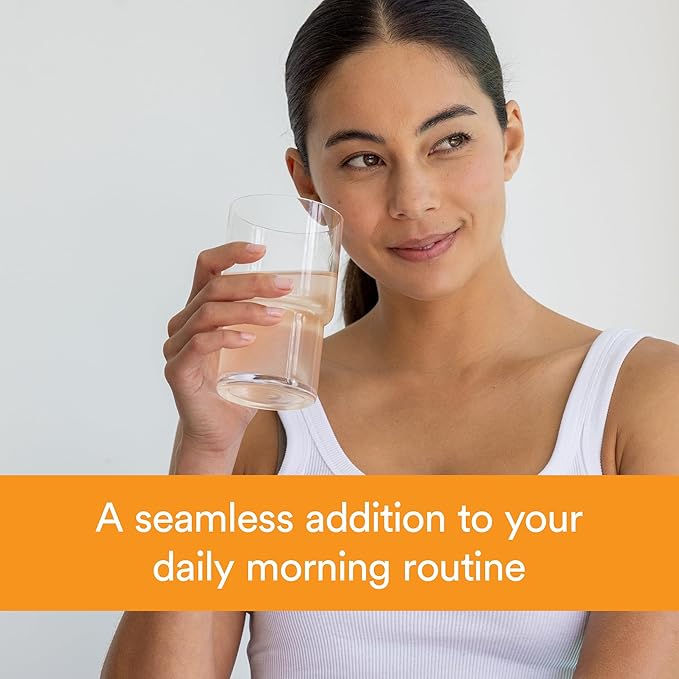 MitoQ Longevity Cellular Water Daily Powdered Drink Mix Natural Orange Flavor - Mitochondria-targeted Antioxidant - Cell Energy and Metabolism for Better Aging (Orange, 30 Packets)