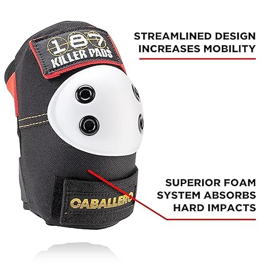 187 KILLER PADS Six Pack Pad Set, Elbow Pads, Knee Pads, and Wrist Guards - Ideal for Skateboarding, Roller Skating, and Inline Skating