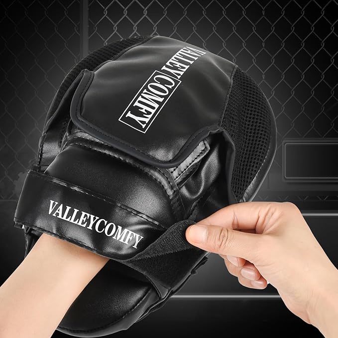 Valleycomfy Boxing Punching Mitts,Boxing Pads Mitts for Men,Ideal for Boxing Training,Kickboxing,Martial Arts