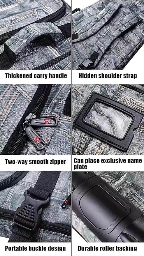 UNISTRENGH Snowboard Bag For Air Travel - Padded Snowboard Bag - Waterproof Fully Padded Snowboarding Travel Bag For Flying - Up to 165 CM Snowboards