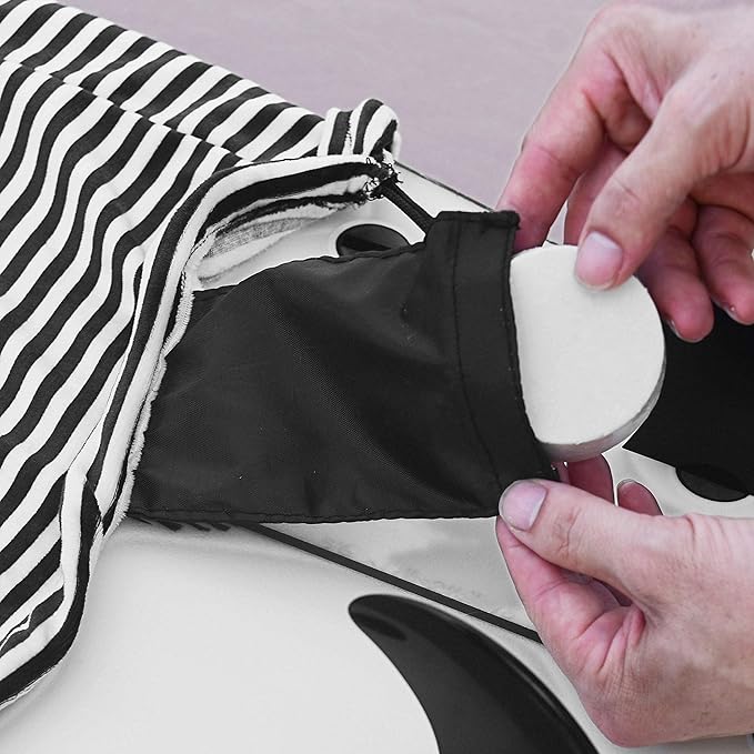 UCEDER Surfboard Sock Cover,Lightweight Stretch Board Bag for Sun Protection,Foldable Surfboard Sock Sleeve Perfect for Travel and Transportation