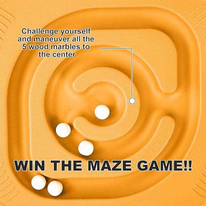 Balance Board for Kids with Maze - Plastic Wobble Board for Skiing Surfing Snowboard Training, Non-Slip Sensory Rocker Board for Toddlers 3-12, Core Strength Physical Therapy Equipment & Skateboard Balance Trainer