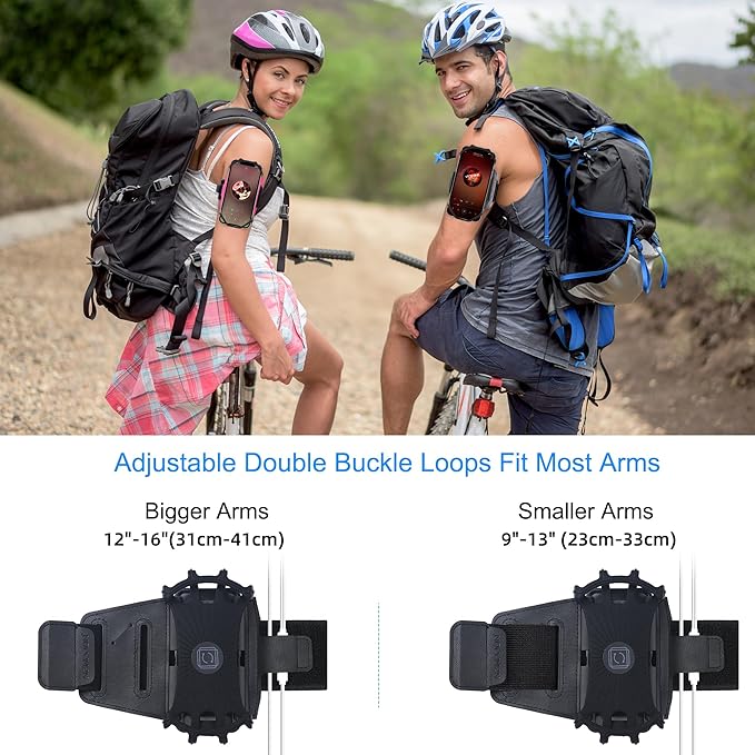 Newpponn Cell Phone Holder Armband - Reflective & Adjustable Wristband Strap Arm Bands Case Compatible with iPhone 16 15 14 13 12 Mini Pro Max Plus Samsung Galaxy Pixel for Workout Exercise Sports