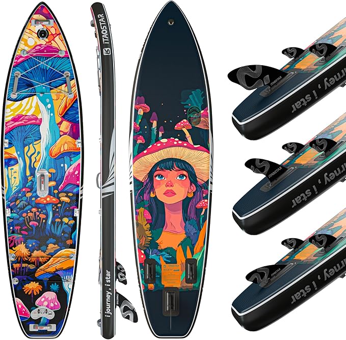 Novelty 11'6" x 35" Extra Wide SUP for Enhanced Stability - Inflatable Stand Up Paddle Board - Premium Paddle Board Kit for Adults & Youth - All Skill Levels - Includes SUP Accessories