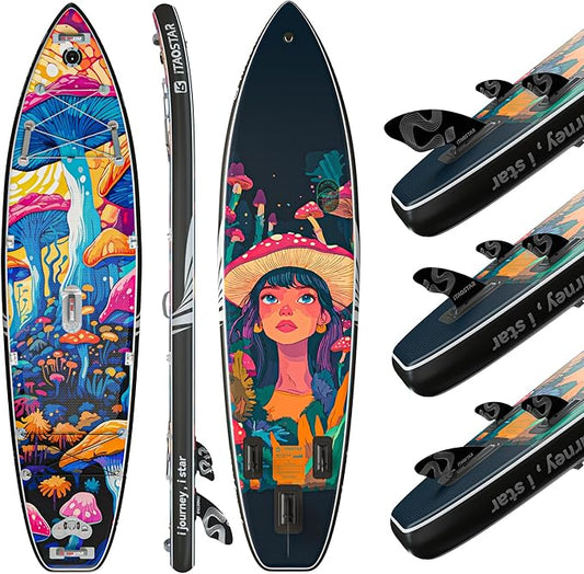 Novelty 11'6" x 35" Extra Wide SUP for Enhanced Stability - Inflatable Stand Up Paddle Board - Premium Paddle Board Kit for Adults & Youth - All Skill Levels - Includes SUP Accessories