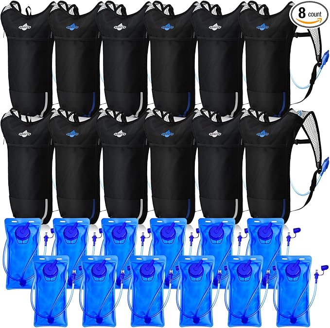 Sweetude Hydration Backpack Set with 2L Water Bladder for Men and Women Lightweight Water Pack for Cycling Biking Hiking Running Climbing