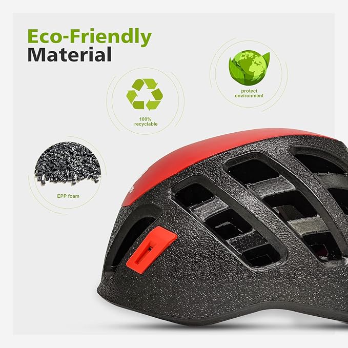 Rock Climbing Helmet for Adult, Lightweight Adjustable Helmet for Rock Tree Climbing Work at Height
