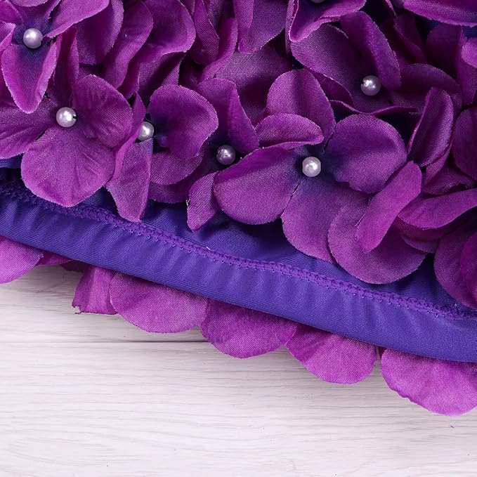 WINOMO Fashionable Swim Cap Floral Petal Stylish Swimming Hat Bathing Caps Size L for Women