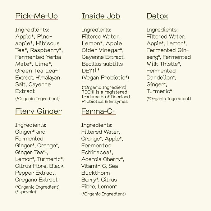 Fiery Ginger & Variety Pack (60 ml (Pack of 12), Variety Pack 2.0)